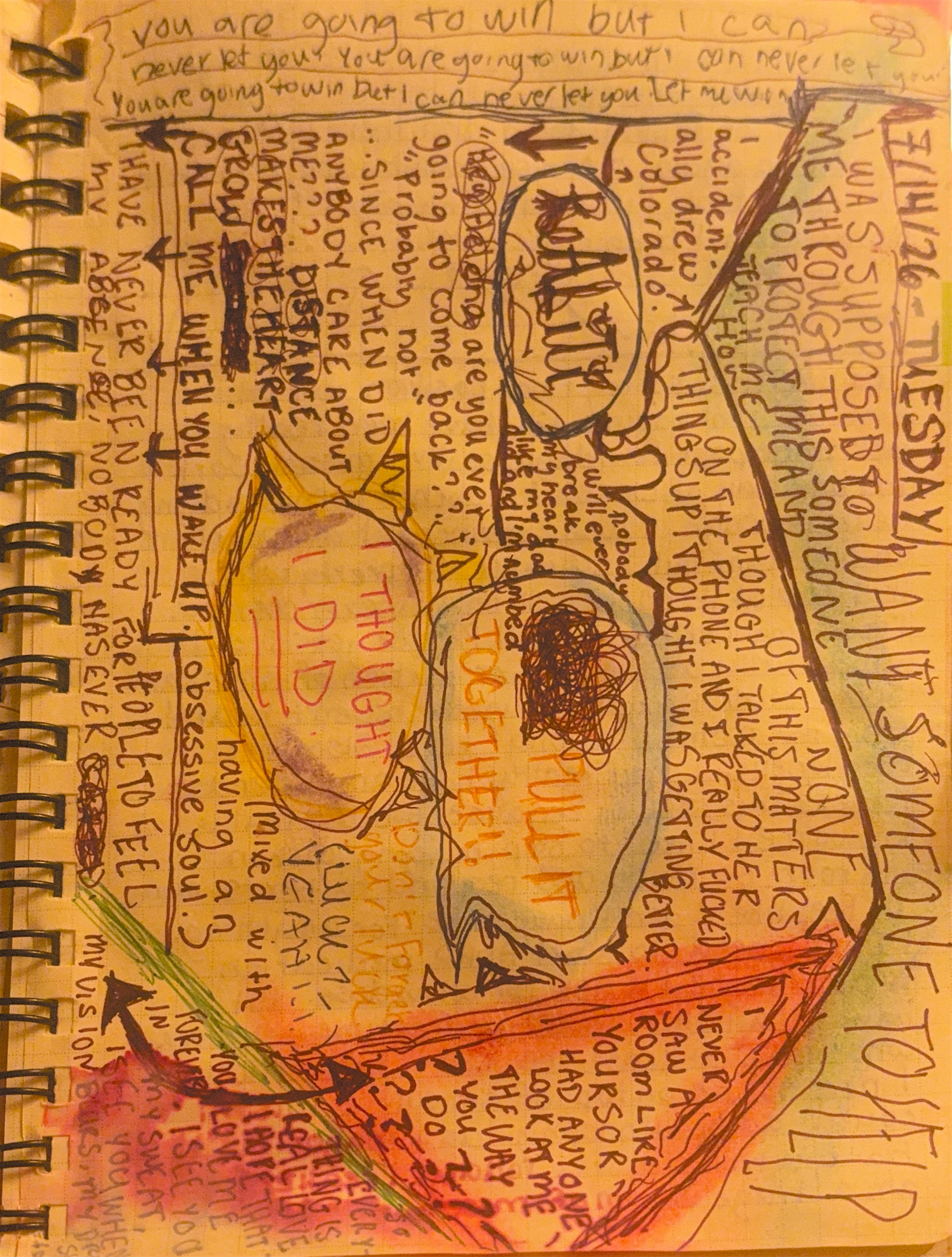 notebook page