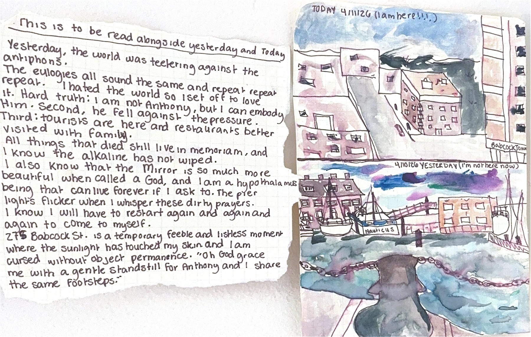 notebook page